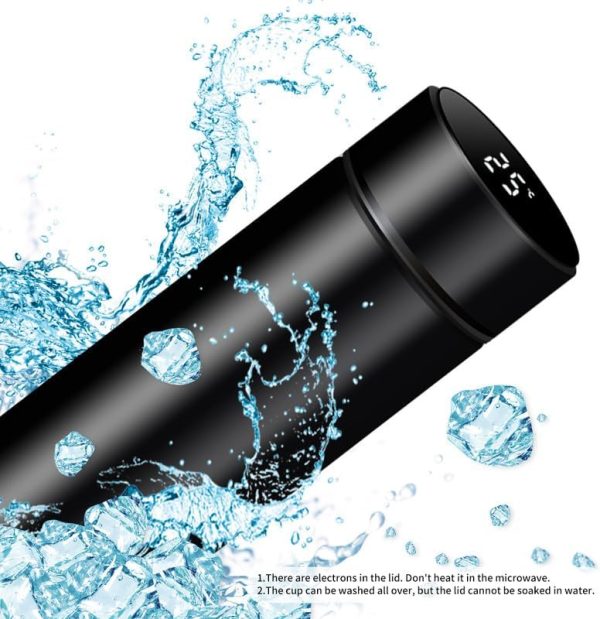 Smart Water Bottle7 Smart Water Bottle Stainless Steel Vacuum Flask, Travel Mug with Smart LCD Touch