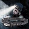 Portable LED Sensor Headlamps3 Portable LED Sensor Headlamps USB Rechargeable Induction Torch Headlight Waterproof