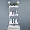 3 Layer Bathroom Corner Shelf Organizer - Wall Mounted Storage Rack