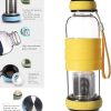 Cille Corosilicate Glass Green Tea Maker with Infuser Sport outdoor Portable