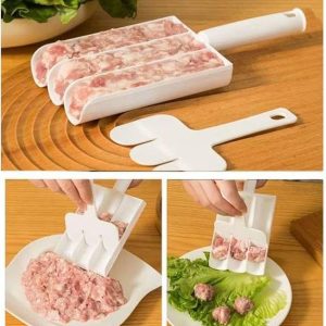 Creative Kitchen Meatball Maker Creative Kitchen Meatball Maker Meat Ball Scoop with Cutting Spade Piyaju Maker, Non-Stick Meatball Maker