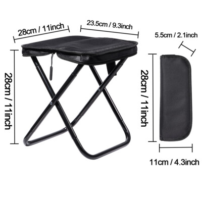 Foldable Backpack Stool Portable Folding Stool with Carry Bag Lightweight