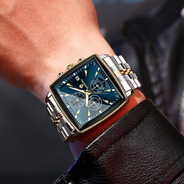 BINBOND Luxury Business Man Wristwatch Non Active Chronograph Watch for Men Squartz Men's Watches
