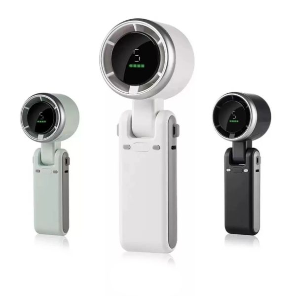 main-image-2 4 in 1 Rechargeable Strong Wind Handheld Fan With Ambient Lighting