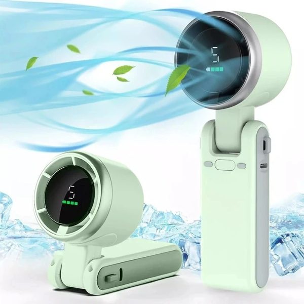 main-image-4 4 in 1 Rechargeable Strong Wind Handheld Fan With Ambient Lighting