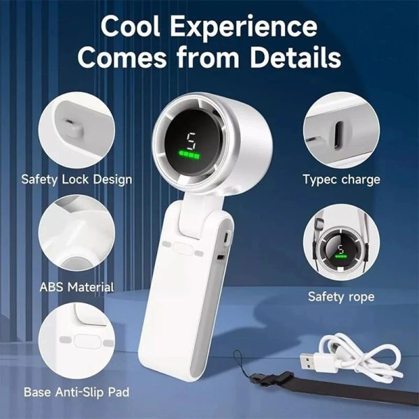 main-image-5 4 in 1 Rechargeable Strong Wind Handheld Fan With Ambient Lighting