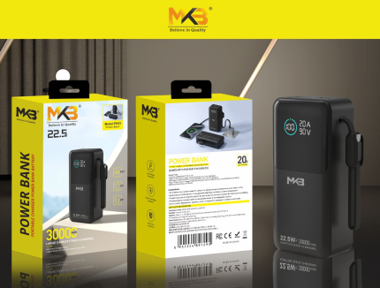 MKB Power Bank PK93 30000mAh (22.5W Fast Charging)