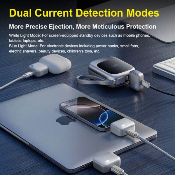 Type-C Overcharge Protection Separator, Smart Full Charge Auto Cut Off Adapter, Safe Night Charging Automatic Disconnect Device
