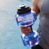 2L Dumbbell Shaped Kettle Outdoor Fitness Cycling Water Bottle Weight Strong Water Drinks Accessories