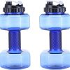 2L Dumbbell Shaped Kettle Outdoor Fitness Cycling Water Bottle Weight Strong Water Drinks Accessories