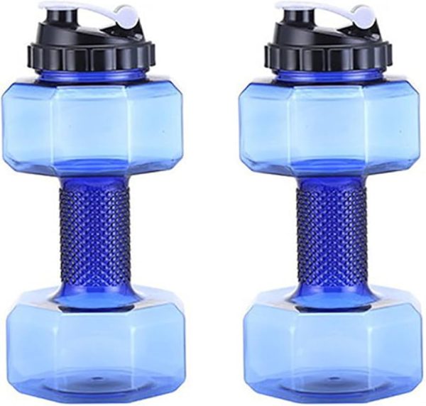 2L Dumbbell Shaped Kettle Outdoor Fitness Cycling Water Bottle Weight Strong Water Drinks Accessories