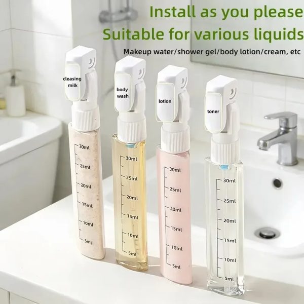 main-image-2 4-IN-1 Travel Dispenser Bottles - Leak-Proof BPA Free, TSA Approved for Shampoo, Lotion & Cosmetics