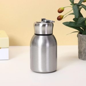 300ML Stainless Steel Water Bottle Leak Proof BPA FREE Reusable Metal Drinking Bottle Portable Travel Coffee Tea Water Flask for Office School Gym Outdoor