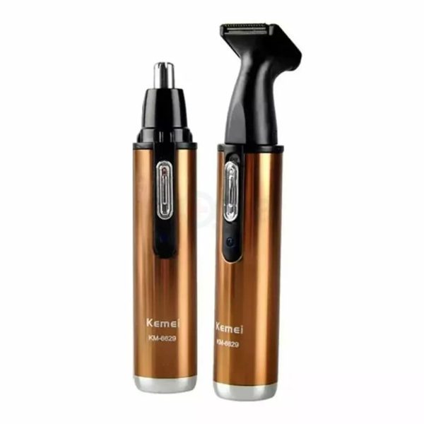 Kemei KM-6629 2-in-1 Rechargeable Nose & Ear Hair Trimmer, Kemei KM-6629 2-in-1 Rechargeable Nose & Ear Hair Trimmer