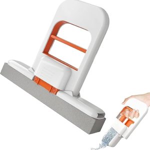 Mini Sponge Mop Mini Sponge Mop Hand-free Self-Squeeze Wash Mops foldable Super Absorbent Mop for Desktop