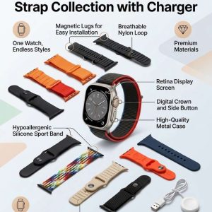 10 in W10  Smart Watch with 10 Straps