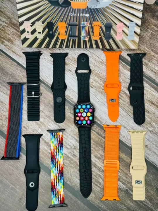 W10 Smart Watch 10 in W10 Smart Watch with 10 Straps